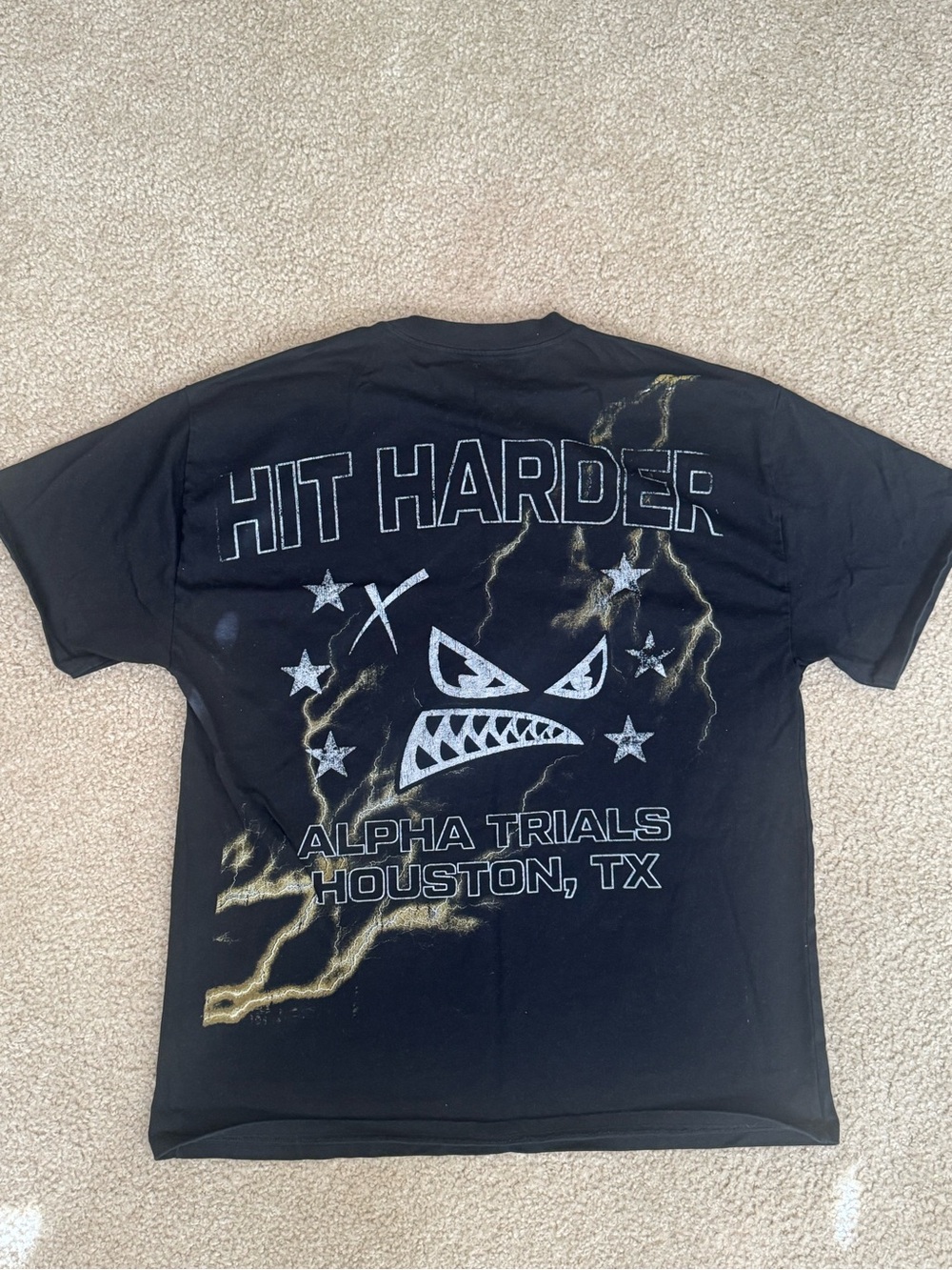 C4 Hit Harder Black Graphic Tee - Alpha Trials Houston TX